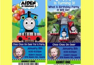 Thomas Birthday Invites Thomas the Train Birthday Party Invitations Tickets Ebay