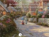 Thomas Kinkade Birthday Cards Hallmark Birthday Ecard Cobblestone Village the Thomas