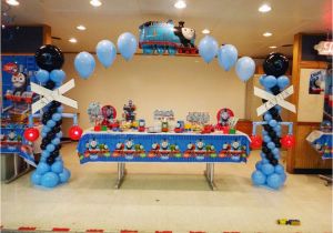 Thomas the Tank Birthday Decorations Thomas the Tank Engine Party Birthday Quot Alex and Xavier