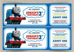 Thomas the Tank Engine Birthday Invitations Thomas the Train Customizable Printable Party Invitation