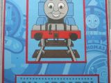 Thomas the Train Birthday Cards Thomas the Train Handmade Birthday Greeting Card Blue by