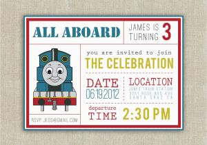 Thomas the Train Birthday Invites Thomas the Train Birthday Party Invitations Home Party Ideas