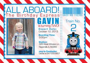 Thomas the Train Invites for Birthday Party Thomas and the Train Birthday Invitations Bagvania Free