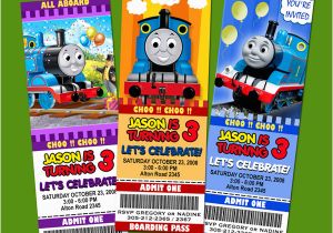 Thomas the Train Invites for Birthday Party Thomas the Tank Train Engine Birthday Party Invitation