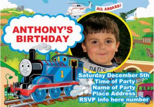 Thomas the Train Invites for Birthday Party Thomas the Train Birthday Party Invitations