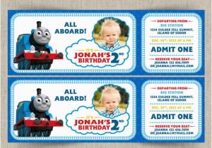 Thomas the Train Invites for Birthday Party Thomas the Train Customizable Printable Party Invitation