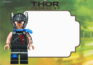 Thor Birthday Invitations Free Lego Birthday Invitations Bagvania Free Printable