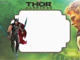 Thor Birthday Invitations Free Printable Thor Ragnarok Invitation Template Free