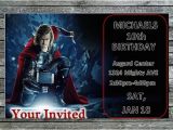 Thor Birthday Invitations Items Similar to Thor Birthday Party Invitation Printable