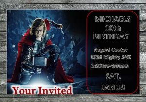 Thor Birthday Invitations Items Similar to Thor Birthday Party Invitation Printable