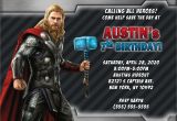 Thor Birthday Invitations Thor Birthday Invitation Kustom Kreations