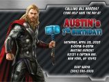 Thor Birthday Invitations Thor Birthday Invitation Kustom Kreations