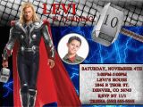 Thor Birthday Invitations Thor Birthday Invitation Kustom Kreations