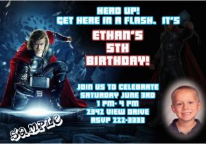 Thor Birthday Invitations Thor Birthday Invitations