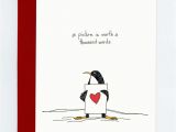 Thousand Words Birthday Cards A Picture is Worth A Thousand Words Penguin Greeting Card