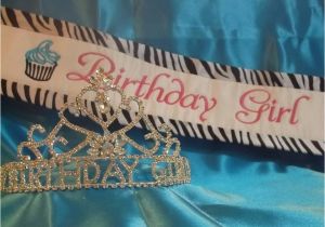 Tiara and Sash for Birthday Girl Birthday Girl Sash and Tiara