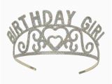 Tiara for Birthday Girl Birthday Girl Tiara Glittered Princess Party Crown for