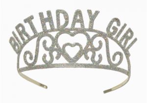 Tiara for Birthday Girl Birthday Girl Tiara Glittered Princess Party Crown for