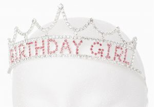 Tiara for Birthday Girl Birthday Girl Tiara Silver Pink Crown Happy Bday