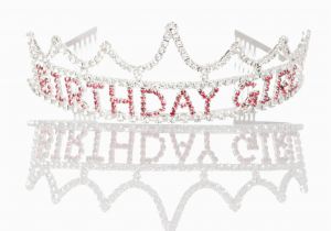 Tiara for Birthday Girl Birthday Girl Tiara Silver Pink Crown Happy Bday