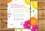 Tie Dye Birthday Party Invitations Birthday Party Invitations Tie Dye Colorful by Sugarhouseink