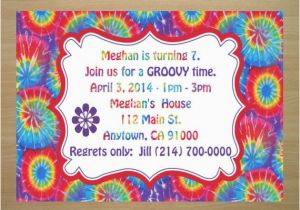 Tie Dye Birthday Party Invitations Tie Dye Birthday Party Invitations Dolanpedia