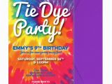 Tie Dye Birthday Party Invitations Tie Dye Invite Tie Dye Invitation Tie Dye Party Invitation