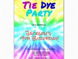 Tie Dye Birthday Party Invitations Tie Dye Party Art Birthday Party Invitation by Purplechicklet