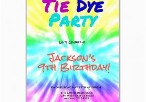 Tie Dye Birthday Party Invitations Tie Dye Party Art Birthday Party Invitation by Purplechicklet