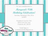 Tiffany Blue Birthday Invitations Tiffany Blue and Grey Stripes Invitations Can Be