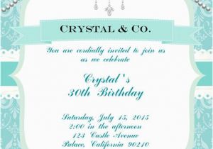 Tiffany Blue Birthday Invitations Tiffany Blue Birthday Invitation Blue Birthday Invitations