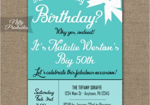 Tiffany Blue Birthday Invitations Tiffany Blue Birthday Invitations Nifty Printables