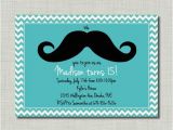 Tiffany Blue Birthday Invitations Tiffany Blue Mustache Birthday Girl Invitation by