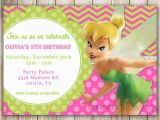 Tinkerbell 1st Birthday Invitations Items Similar to Tinkerbell Chevron Birthday 1st Birthday