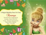 Tinkerbell 1st Birthday Invitations Tinkerbell Birthday Invitation Cards