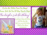 Tinkerbell 1st Birthday Invitations Tinkerbell Birthday Invitation Free