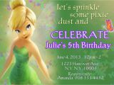 Tinkerbell Birthday Invites Tinkerbell Fairies Invitation
