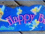 Tinkerbell Happy Birthday Banner 1 Tinkerbell Blue Happy Birthday Banner