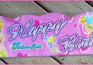 Tinkerbell Happy Birthday Banner 1 Tinkerbell Pink Happy Birthday Banner Ebay