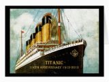 Titanic Birthday Card Rms Titanic 100th Anniversary Card Zazzle