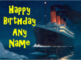 Titanic Birthday Card the Titanic Boat Ship Birthday Card