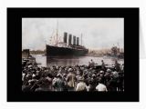 Titanic Birthday Card Titanic Leaving southhampton Greeting Card Zazzle