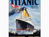 Titanic Birthday Card Titanic White Star Line Poster Card Zazzle