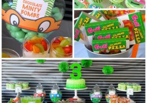 Tmnt Birthday Decorations Kara 39 S Party Ideas Teenage Mutant Ninja Turtles themed