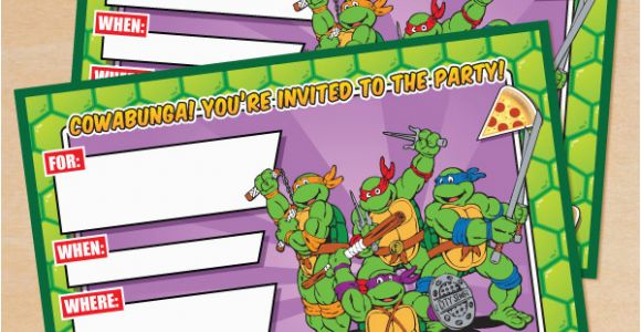 Tmnt Birthday Invitations Free Free Printable Retro Tmnt Ninja Turtle Birthday Invitation