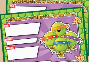 Tmnt Birthday Invitations Free Free Printable Tmnt Ninja Turtle Birthday Invitation