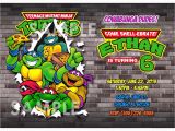 Tmnt Birthday Invitations Free Teenage Mutant Ninja Turtle Birthday Party Invitations