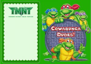 Tmnt Birthday Invitations Free Teenage Mutant Ninja Turtles Another Great Idea for A