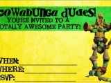 Tmnt Birthday Invitations Free totally Awesome Teenage Mutant Ninja Turtles Party Ideas