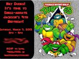 Tmnt Birthday Invites Another Babin Creation Tmnt Birthday Invitation